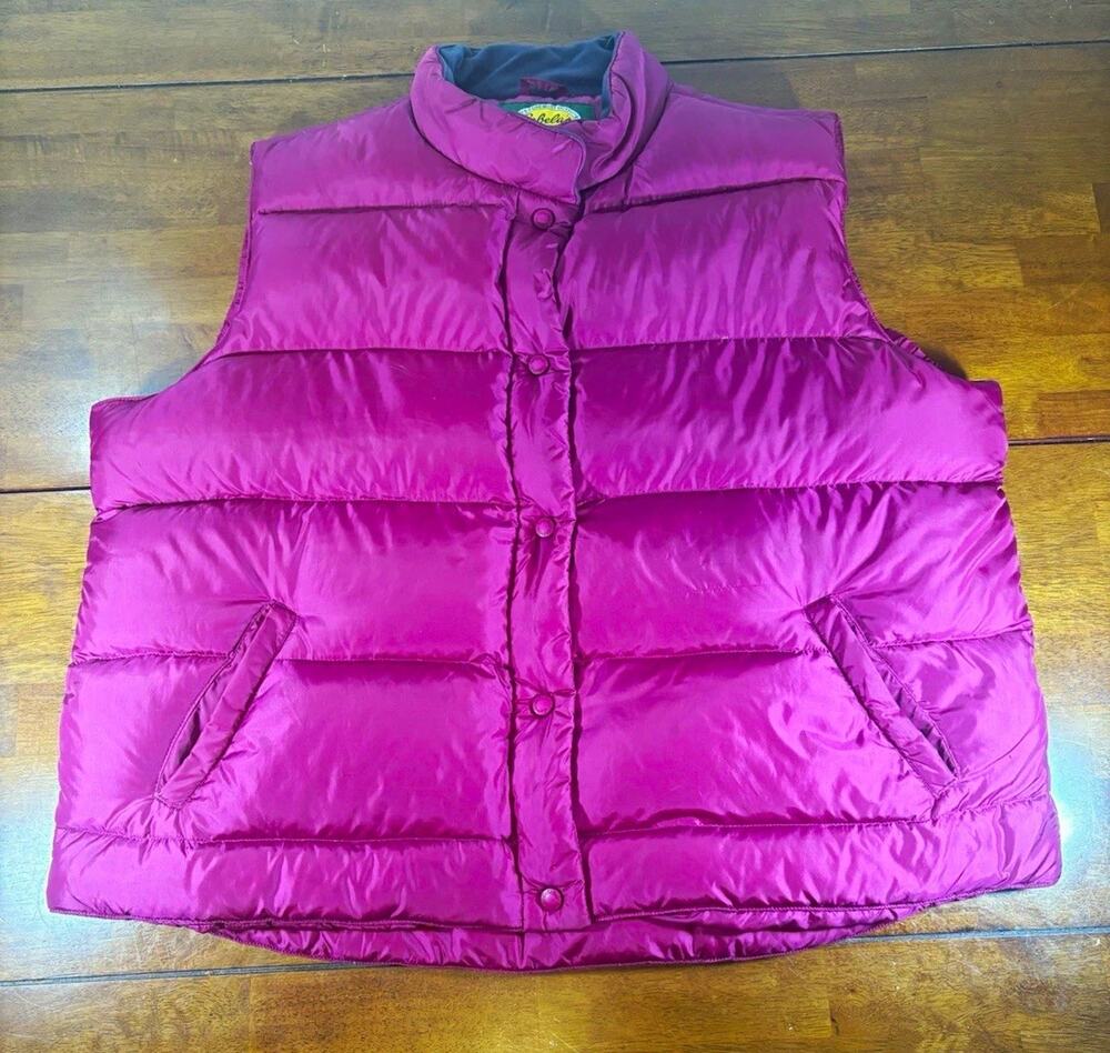 Cabela’s Premier Northern Goose Down Insulated Puffer Vest Purple Womens 2XL
